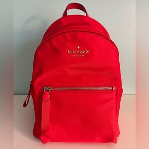 Kate Spade New York Chelsea Medium Nylon Backpack in Vibrant Red